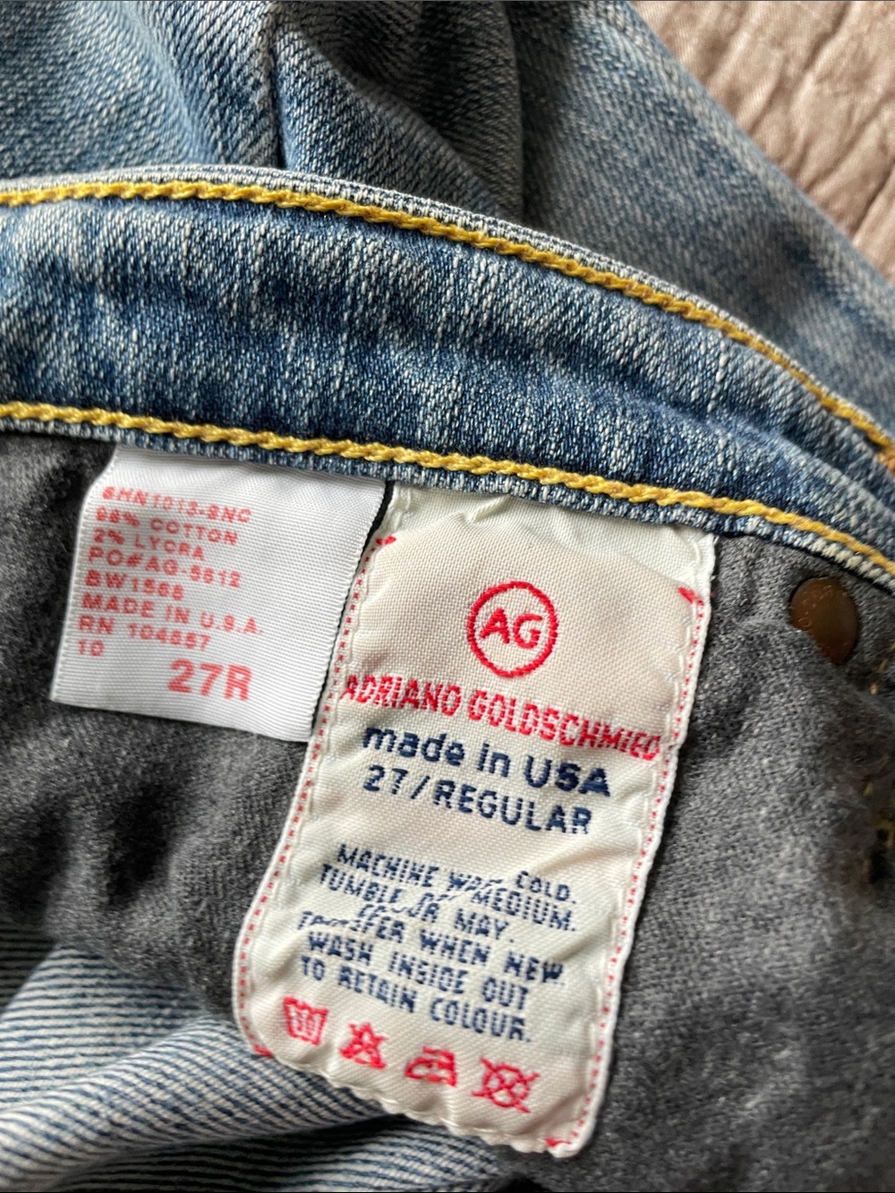 AG Adriano Goldschmied Light Blue Flare Jeans - Picture 5 of 9